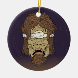 Geblindeerde polyfeus keramisch ornament