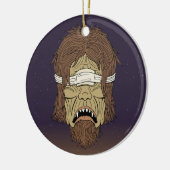 Geblindeerde polyfeus keramisch ornament (Links)