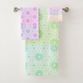 Gebloemd Bad Handdoek