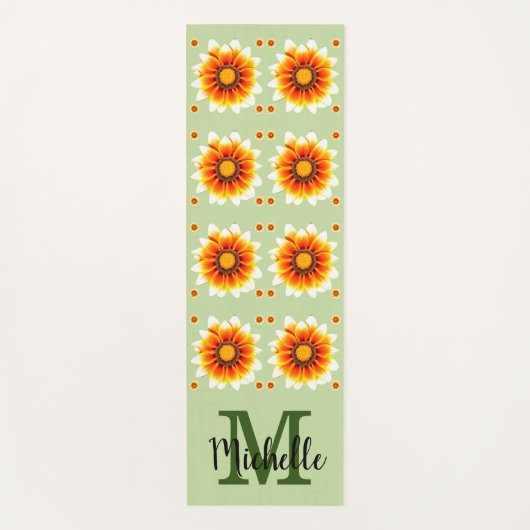 Gebloemd bloemmotief   yogamat (Voorkant)