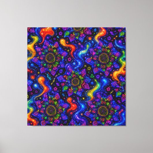 Gebloemd Canvas Afdruk (Voorkant)