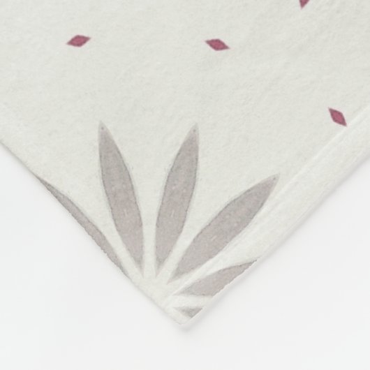 Gebloemd Fleece Deken (Hoek)