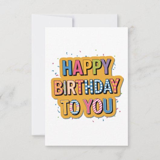 Gebloemd Gefeliciteerd Verjaardag Bedankkaart (Voorkant)