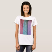 Gebloemd Kleurrijk Doek T-shirt (Voorkant volledig)