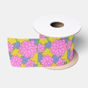 Gebloemd Satijnen Lint