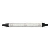 Gebloemd Zwarte Inkt Pen (Voorkant)