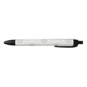 Gebloemd Zwarte Inkt Pen (Bodem)