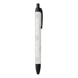 Gebloemd Zwarte Inkt Pen