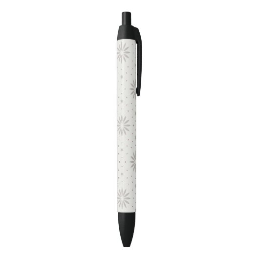 Gebloemd Zwarte Inkt Pen (Achterkant (Verticaal))