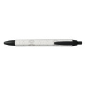Gebloemd Zwarte Inkt Pen (Achterkant)