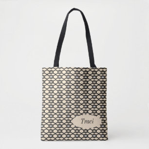 Gebloemde boodschappentas tote bag