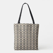 Gebloemde boodschappentas tote bag (Achterkant)