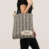 Gebloemde boodschappentas tote bag (Dichtbij)
