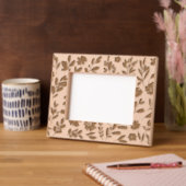 Gebloemde Echo Gegraveerde Houten Lijst Gegraveerd (Links)
