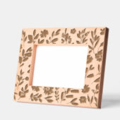 Gebloemde Echo Gegraveerde Houten Lijst Gegraveerd (Links)