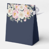 Gebloemde gepersonaliseerde verjaardagsgeschenkdoo bedankdoosjes (Achterkant)