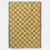 Gebloemde geruite patroon - nr. 02 deken (Voorkant Verticaal)