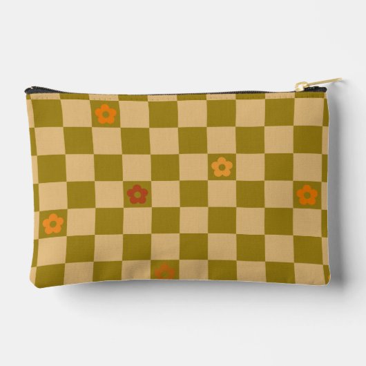 Gebloemde geruite patroon - nr. 02 etui (Achterkant)