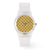 Gebloemde geruite patroon - Nr. 02 Horloge (Voorkant)