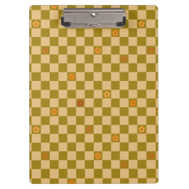 Gebloemde geruite patroon - Nr. 02 Klembord