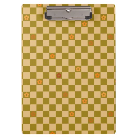 Gebloemde geruite patroon - Nr. 02 Klembord (Voorkant)