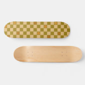 Gebloemde geruite patroon - Nr. 02 Persoonlijk Skateboard (Horizontaal)