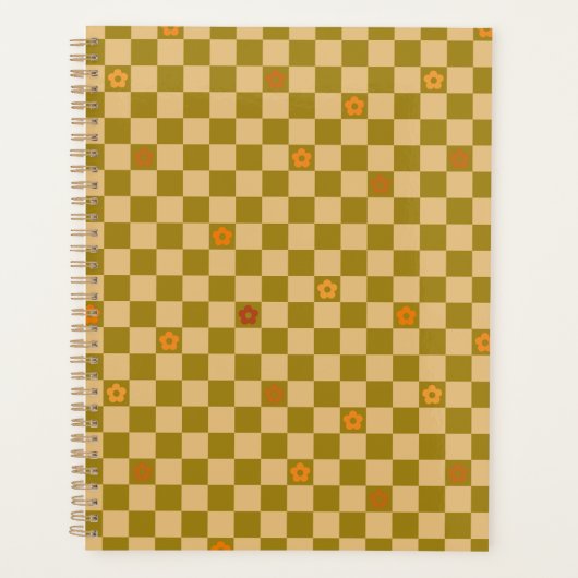 Gebloemde geruite patroon - Nr. 02 Planner (Voorkant)