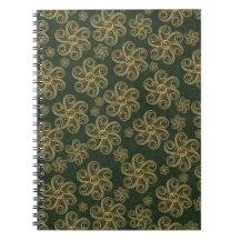 Gebloemde houtland patroon met papierroltechniek