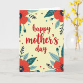 Gebloemde Kaart met Stippen (Gele Bloem)