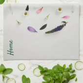 Gebloemde keukenhanddoek (Gevouwen)