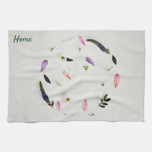 Gebloemde keukenhanddoek (Horizontaal)