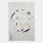 Gebloemde keukenhanddoek (Verticaal)