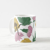Gebloemde Monogram met Strepen Koffiemok (Voorkant links)
