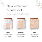 Gebloemde Monogramdeken Fleece Deken