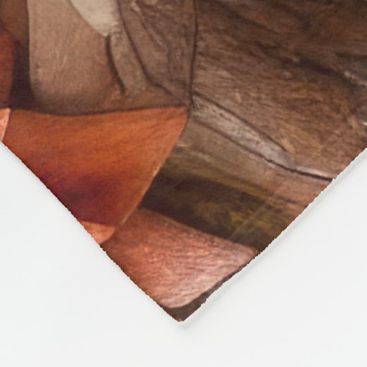 Gebloemde quiltontwerp fleece deken (Hoek)