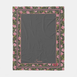 Gebloemde reisdeken fleece deken