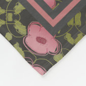 Gebloemde reisdeken fleece deken (Hoek)