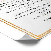 Gebloemde tot ziens rouwgedicht bord poster (Hoek)