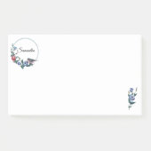 Gebloemte Vogel Persoonlijk Post-it® Notes (Voorkant)