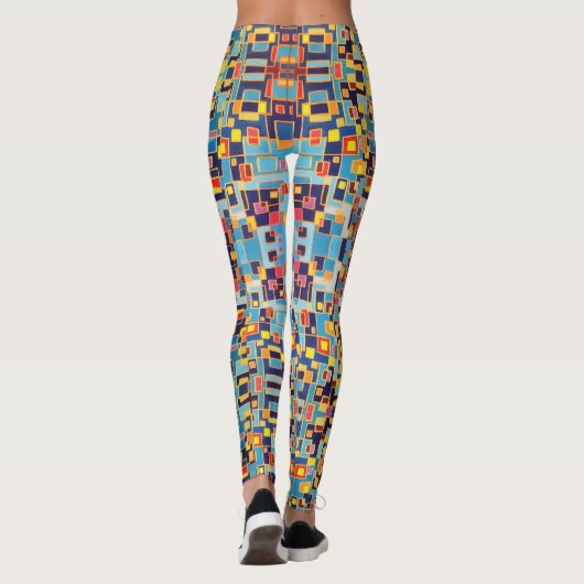 geblokkeerd leggings (Achterkant)