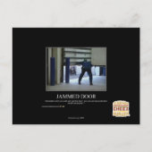 Geblokkeerde Deur Briefkaart (Voorkant)