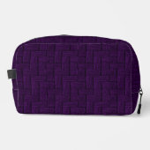 Geblokkeerde Paarse Dopp Kit Print Cut Sew Bag Toilettasje (Voorkant)