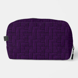 Geblokkeerde Paarse Dopp Kit Print Cut Sew Bag Toilettasje