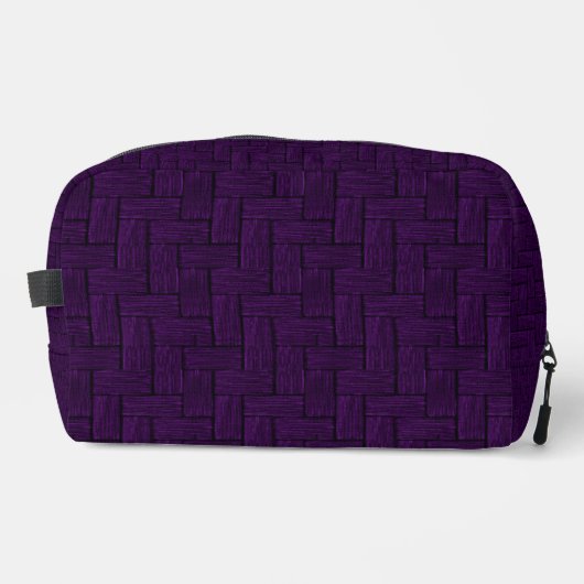 Geblokkeerde Paarse Dopp Kit Print Cut Sew Bag Toilettasje (Voorkant)