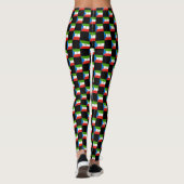 Geblokt vlagpatroon van Equatoriaal-Guinea Leggings (Achterkant)