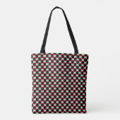 Geblokte Burundese vlag patroon Tote Bag (Achterkant)