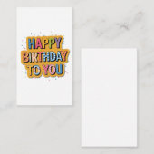 Geblokte Gefeliciteerd Informatiekaartje (Voorkant / Achterkant)