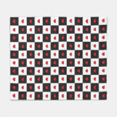Geblokte harten fleece deken (Voorkant (Horizontaal))