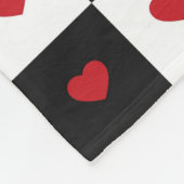 Geblokte harten fleece deken (Hoek)