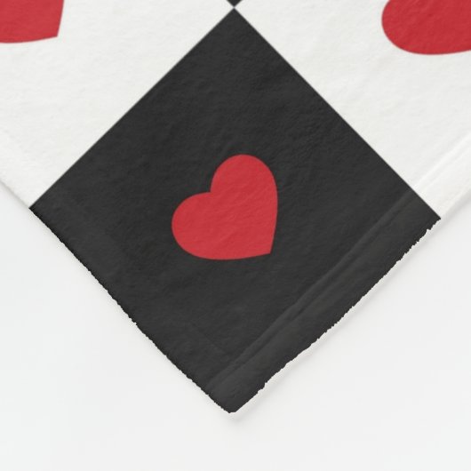 Geblokte harten fleece deken (Hoek)